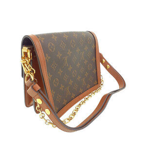 Louis Vuitton Brown Dauphine Monogram Bag Leather
